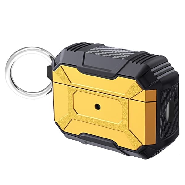 AirPods Pro 2-etui med karabinkrok - Gul Yellow