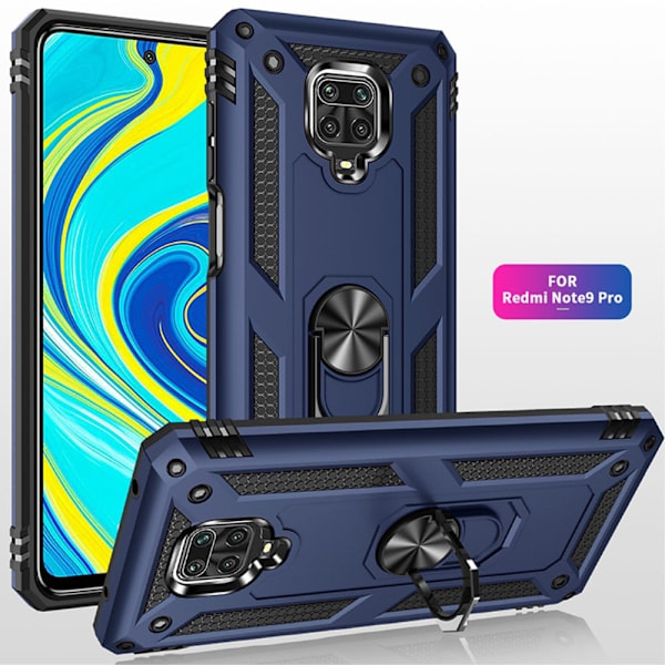 Bofink Combat Xiaomi Redmi Note 9 Pro / Xiaomi Redmi Note 9S skal - Blå Blå