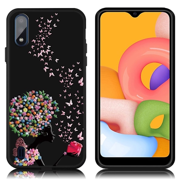 Butterfly läder Samsung Galaxy A01 fodral - Flerfärgad multifärg