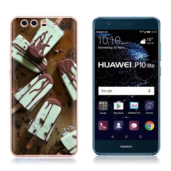 Huawei P10 Lite Ultra cool og robust cover - Ckokolade ispinde Multicolor