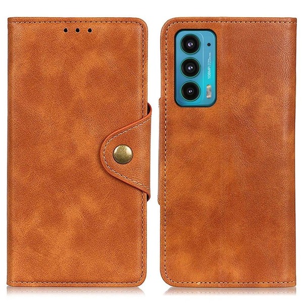 Alpha Motorola Edge 20 Flip Etui - Brun Brown