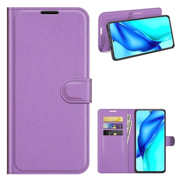 Classic Huawei P50 Pro Flip etui - Lilla Purple