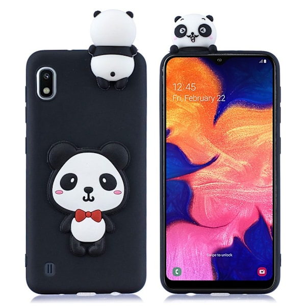 Cute 3D Samsung Galaxy A10 / Samsung Galaxy M10 skal - Svart Svart