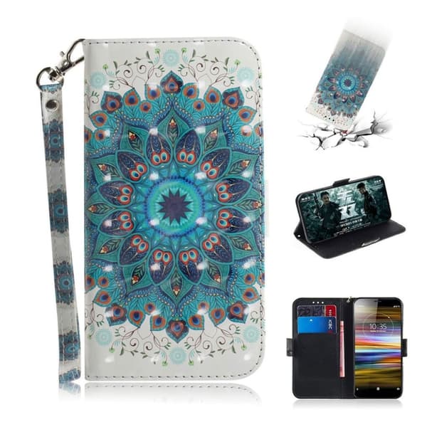 Sony Xperia L3 Skinnetui Med Mønster - Mandala Multicolor