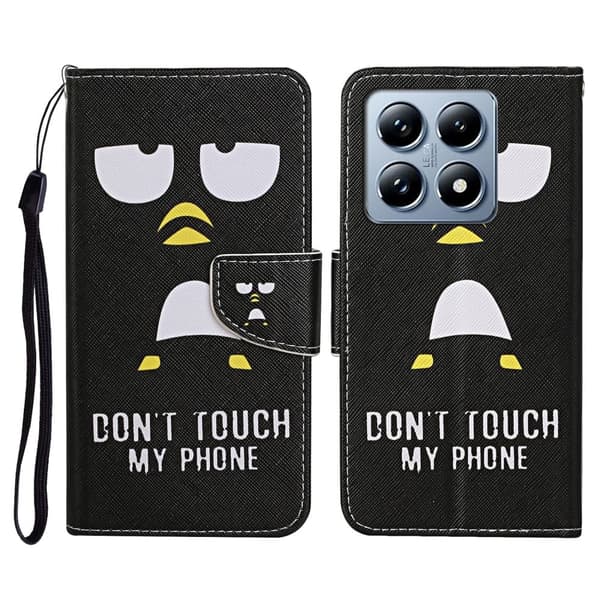 Wonderland Xiaomi 14T Pro flip etui - Pingvin Black