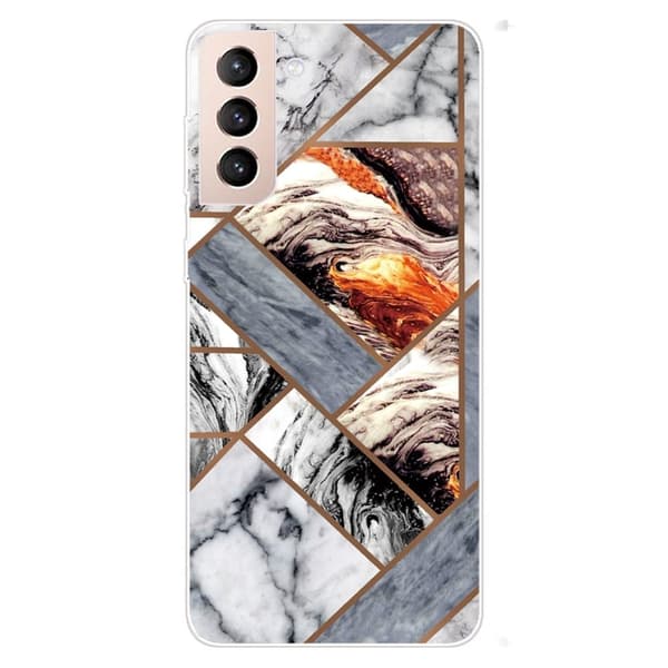Marble design Samsung Galaxy S22 cover - Fragment Af Marmorfliser Multicolor