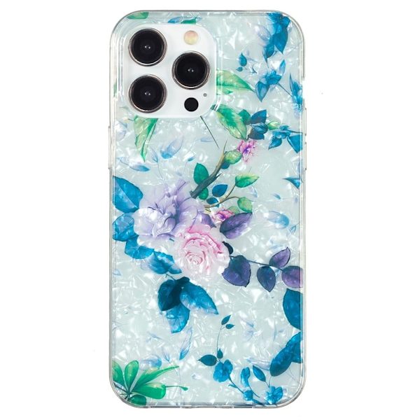 Marble iPhone 15 Pro Max Etui - Rose Blue