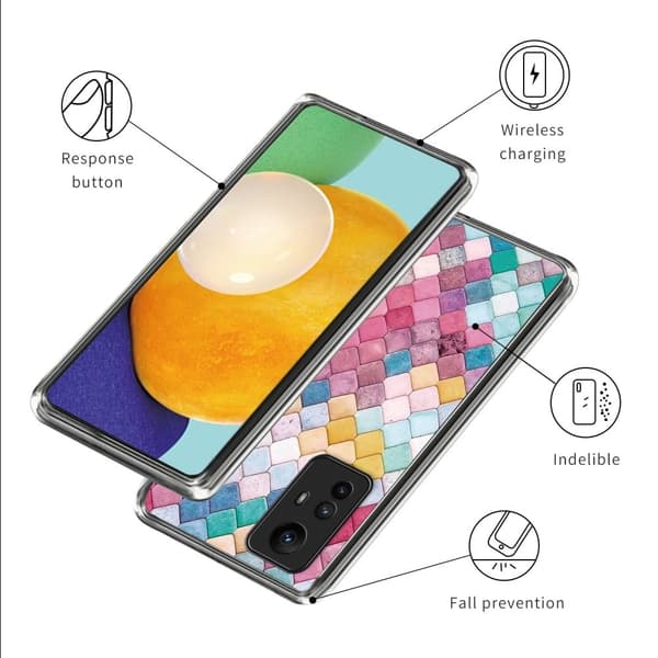 Deco Xiaomi Redmi Note 12S deksel - Regnbueromb Multicolor