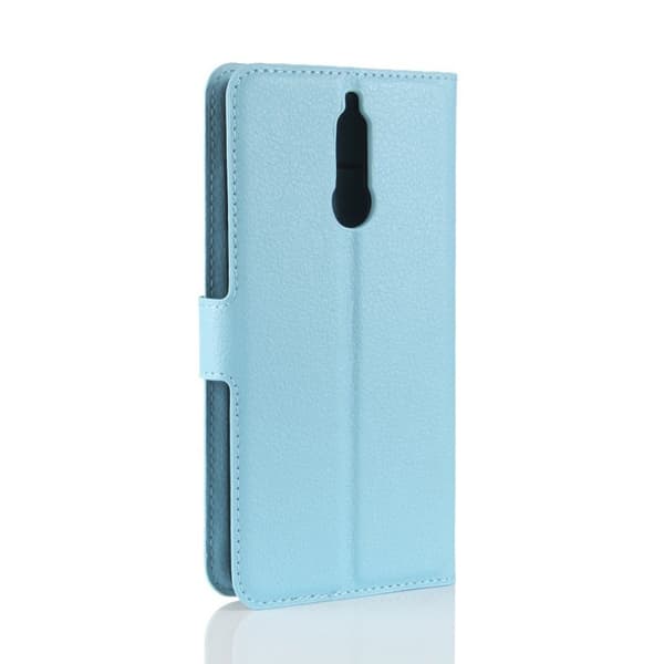 Huawei Mate 10 Lite Etui laget av kunstlær og silikon - Lys blått Blue