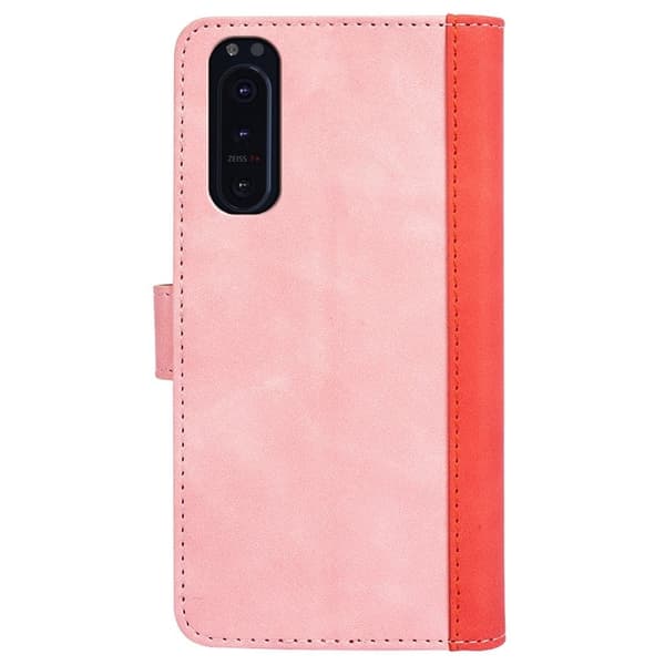 Tofarget lærdeksel for Sony Xperia 5 II - Rosa Pink