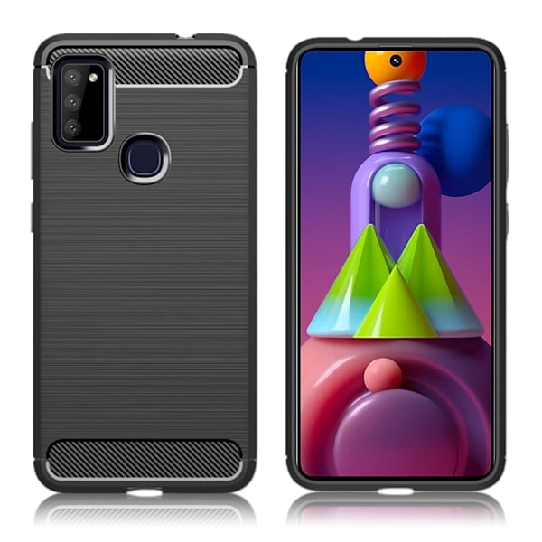 Carbon Flex Etui Samsung Galaxy M51 - Sort Black