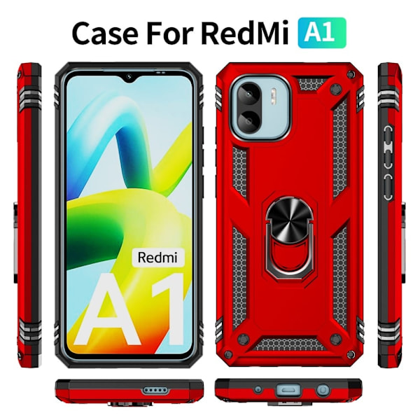 Bofink Combat Xiaomi Redmi A1 Suojakotelo - Punainen Red