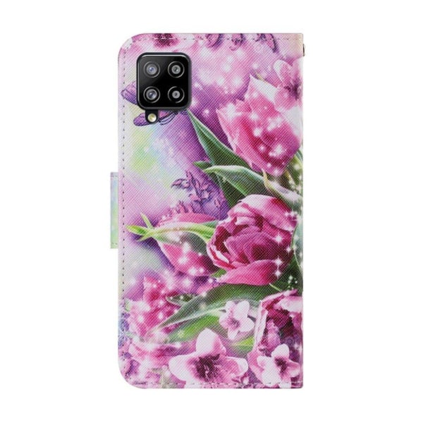 Wonderland Samsung Galaxy A12 5G Flip etui - Flower Multicolor