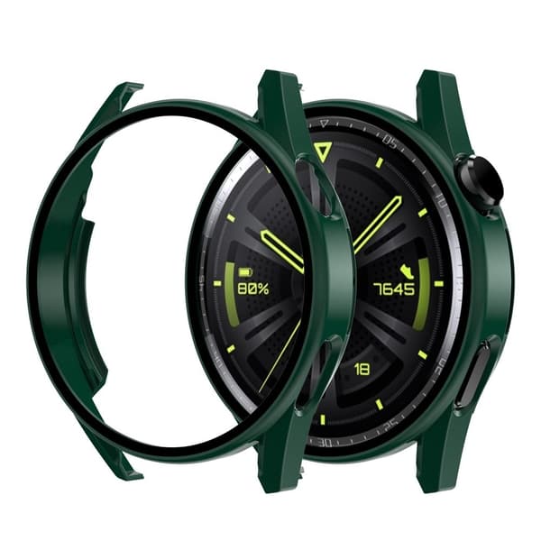 Huawei Watch GT 3 (46mm) electroplating frame with tempered glass - Dark Green Grön