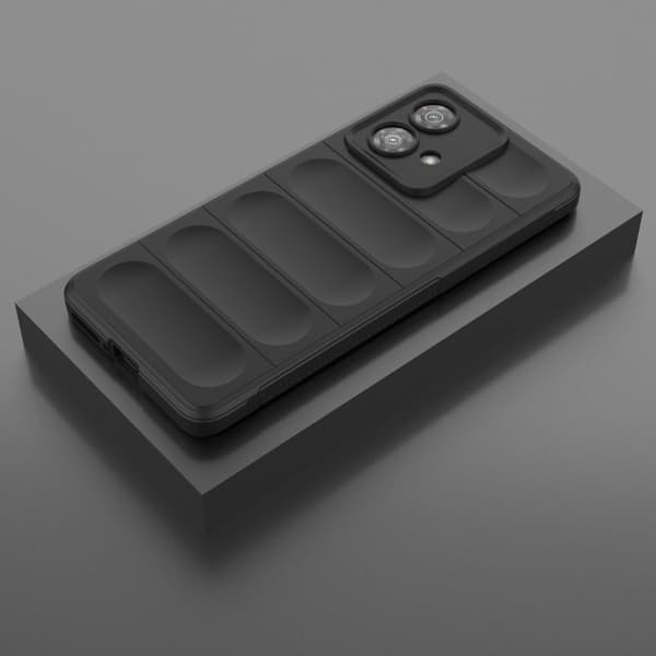 Blødt grebsformet cover til Motorola Edge 40 Neo - Sort Black