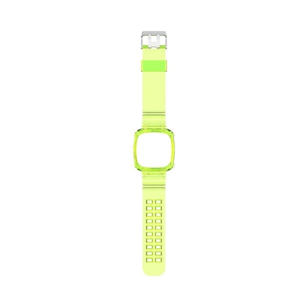 Fitbit Versa 3 / Sense transparent silikon klockarmband - gul Gul