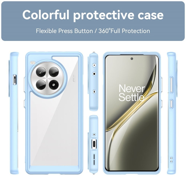 OnePlus Ace 3 Pro smart akryl cover - Blå Blue