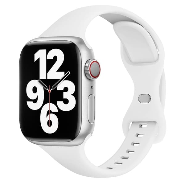 Apple Watch 49mm / 45mm / 44mm / 42mm Silikonklokkerem - Hvit White
