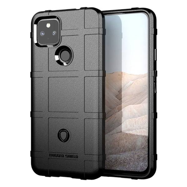 Rugged Shield Etui Google Pixel 5a - Sort Black
