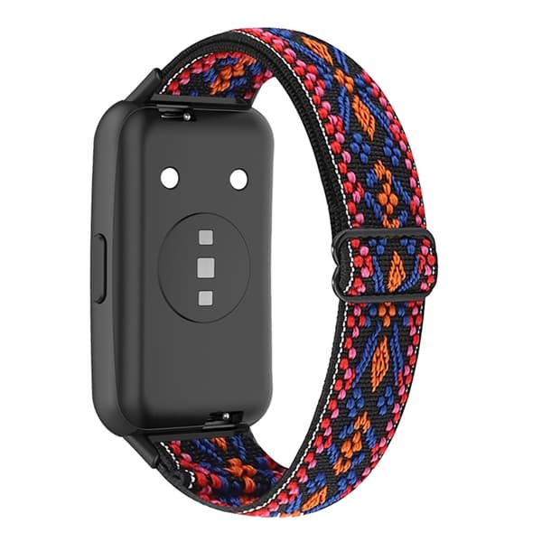 Huawei Band 7 urrem i ægte læder - Lyserød / Orange Pink