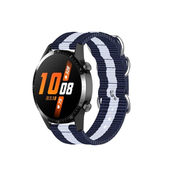 22mm Huawei Watch GT Runner / GT 3 46mm nylon watch strap - Blue multifärg