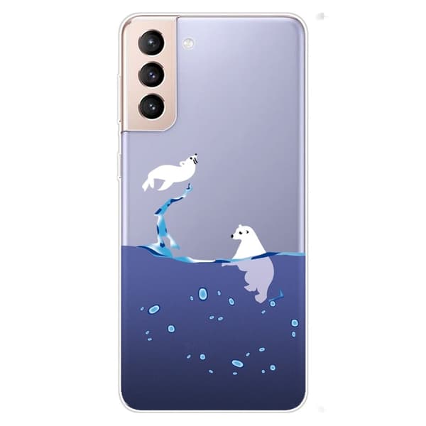 Deco Samsung Galaxy S22 Plus Etui - Polar Bjørne Blue