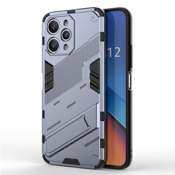 Shockproof Hybrid Deksel med A Modern Touch til Xiaomi Redmi 12 - Mørkeblå Blue