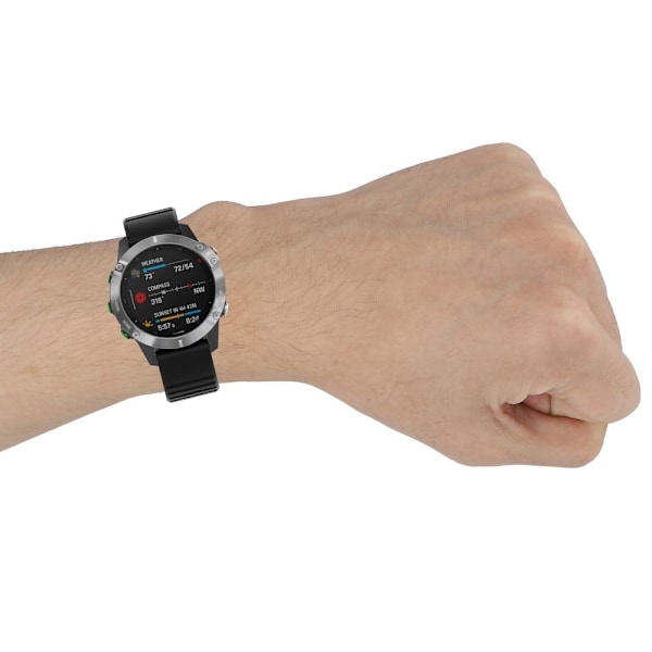 Garmin Epix / Fenix 7 klockarmband i silikon - Grå Silvergrå