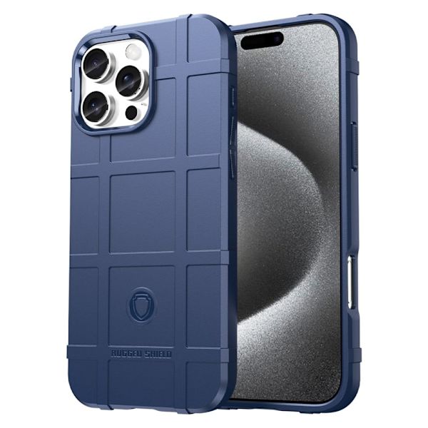 Rugged Shield iPhone 16 Pro Max skal - Blå Blå