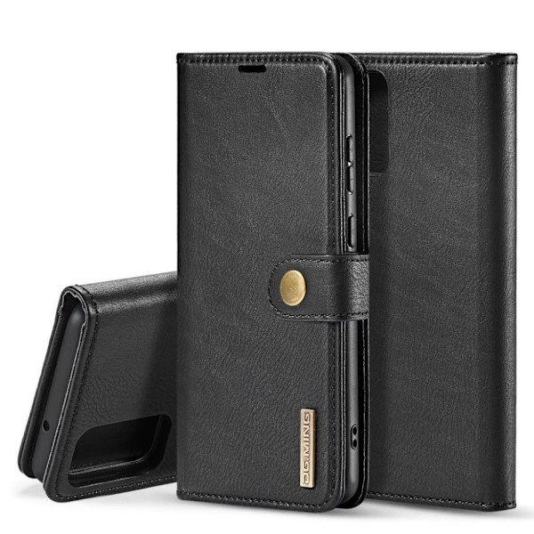 DG.MING Samsung Galaxy S20 Plus 2-i-1 Wallet Etui - Sort Black