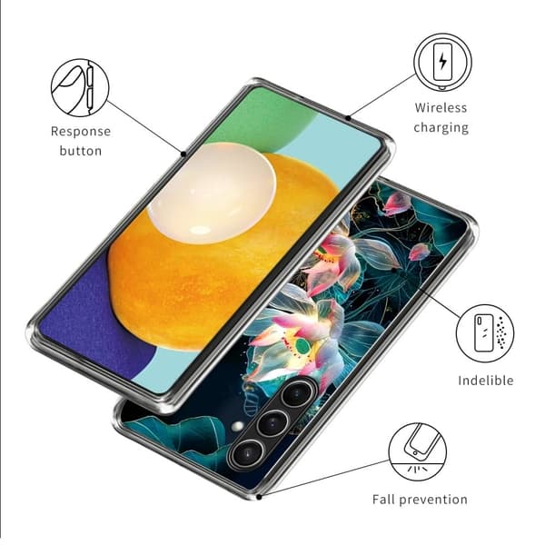 Vibe Samsung Galaxy S24 FE -kansi - Tyyli E Blue