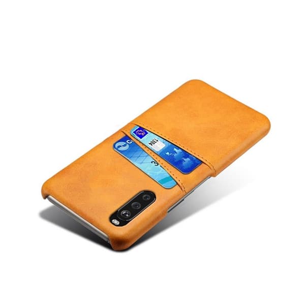Dual Card Etui Sony Xperia 10 II - Orange Orange