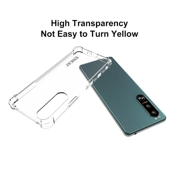 ENKAY klart faldsikkert etui til Sony Xperia 5 III Transparent