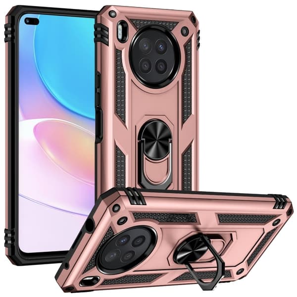 Bofink Combat Huawei Nova 8i Etui - Rødguld Pink