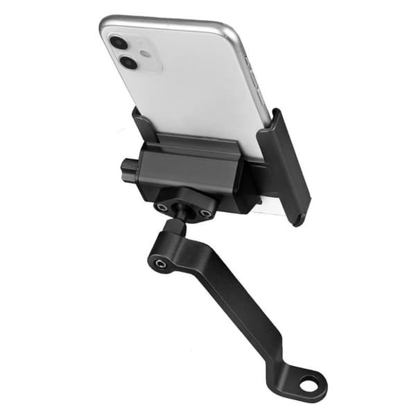 Universal holder til cykeltelefon - Bakspejl / Sort Black