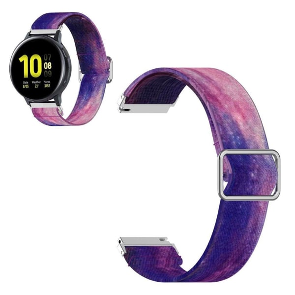 22 mm nylon-urrem til Huawei- og Samsung-ure - Stjernehimmel Purple