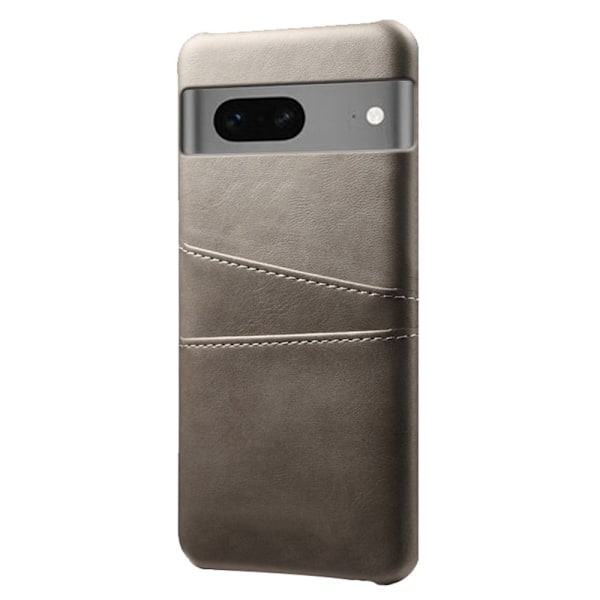 Dual Card Fodral Google Pixel 7a - Grå Silvergrå