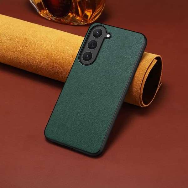 Mat og elegant tekstureret Samsung Galaxy S23 cover - Grøn Green
