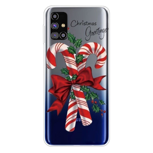 Christmas Samsung Galaxy M31s fodral - Candy Canes Röd