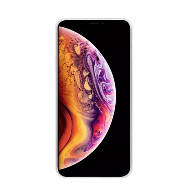 NXE iPhone Xs Max hybridfodral i glas - Vit Vit