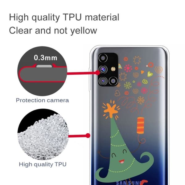 Juleveske til Samsung Galaxy M51 - Hatt Green