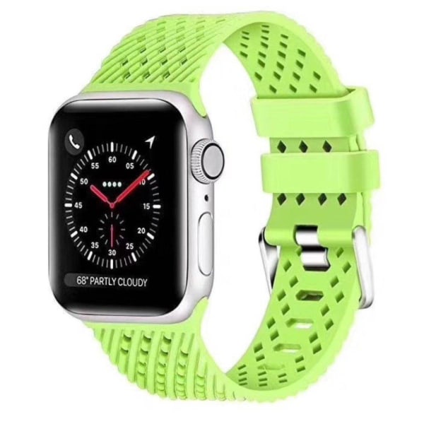 Apple Watch Series 5 44mm cool silicone watch band - Green Grön