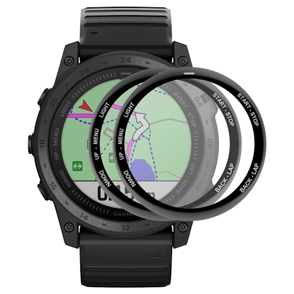2Pcs ENKAY Garmin Tactix 7 / 7 Pro 3D kaareva PMMA näytönsuojain Transparent
