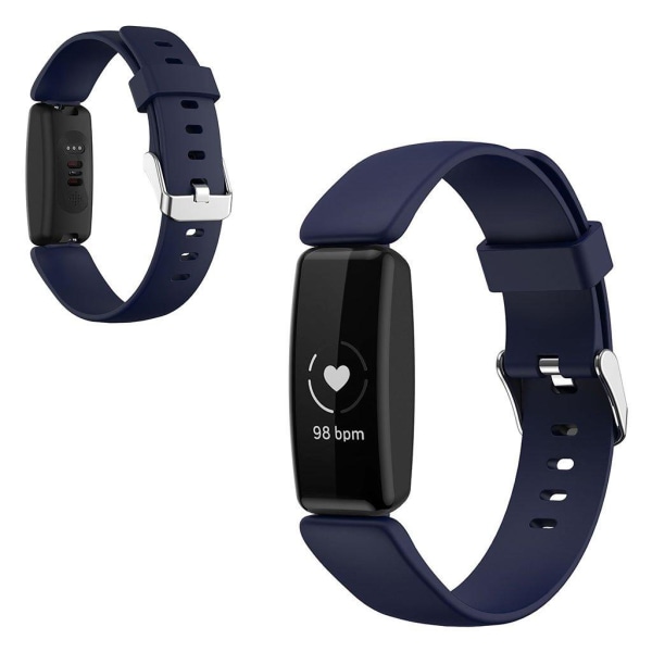 Fitbit Inspire 2 silikon klockarmband - Midnight blå Storlek: L Blå