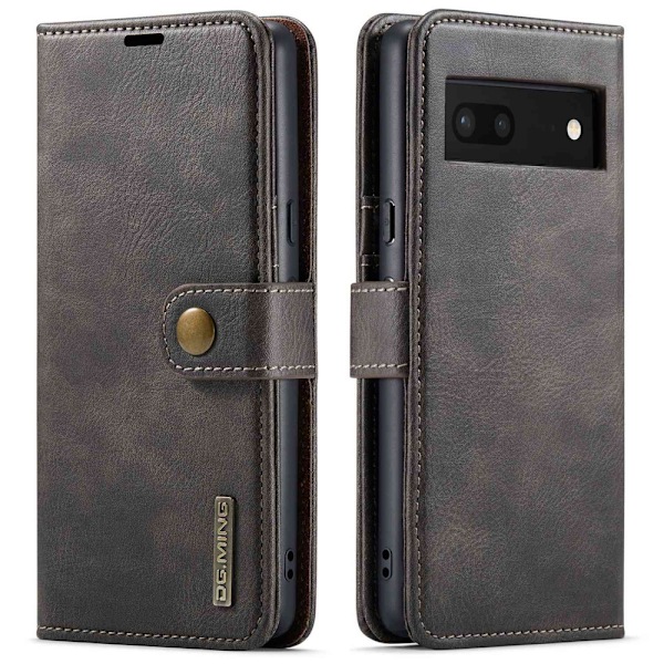 DG.Ming Google Pixel 7 2-in-1 Lommebok Etui - Grå Silver grey
