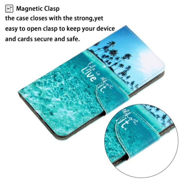 Wonderland Xiaomi Redmi 9C Flip etui - English characters Blue