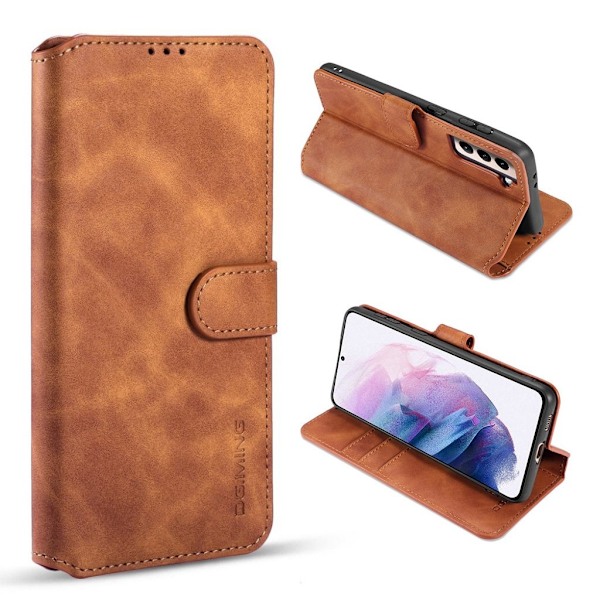 DG.MING Samsung Galaxy S21 Plus Retro Case - Ruskea Brown