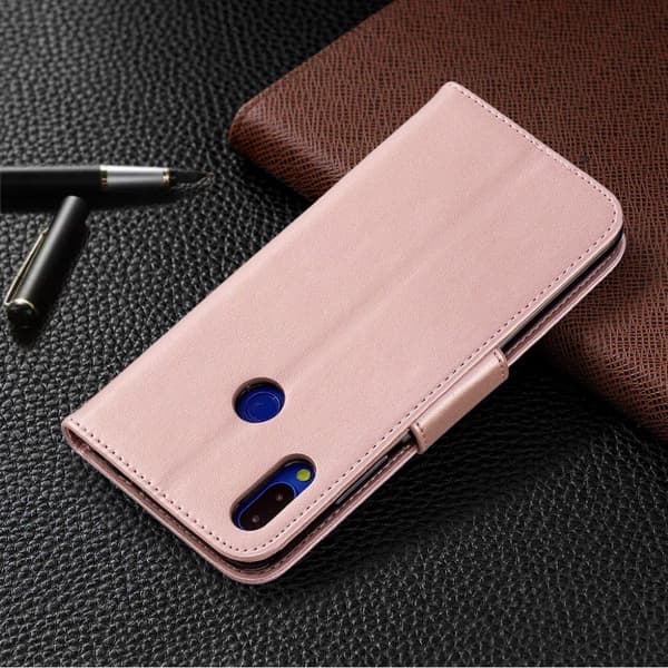 Butterfly Xiaomi Redmi Note 7 / Note 7 Pro / Note 7S etui – Lyserød Pink