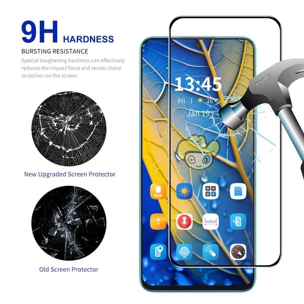 Holdbart og slagresistent Samsung Galaxy M54 beskyttelsesglas Transparent