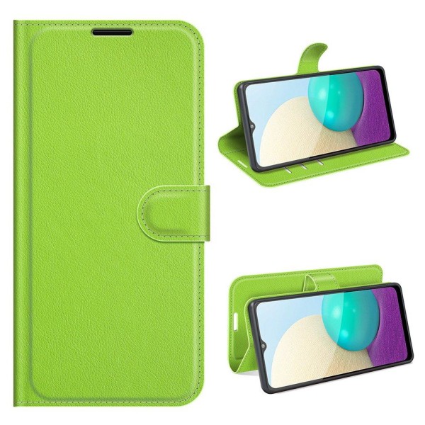 Classic Samsung Galaxy A02 Flip etui - Grøn Green